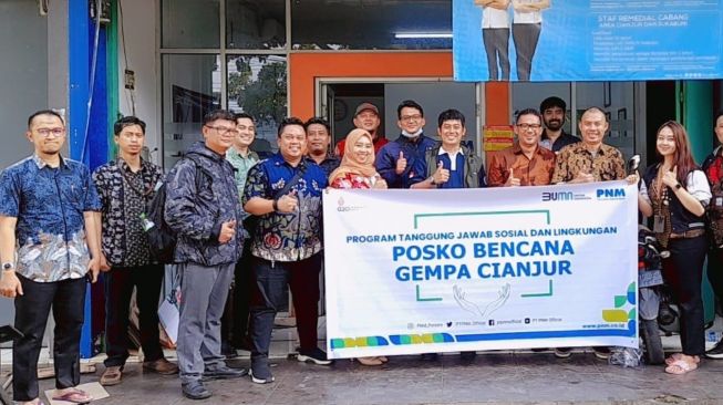 PNM Beri Bantuan untuk Korban Bencana Gempa Bumi di Cianjur