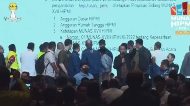 Munas HIPMI di Solo Diwarnai Adu Jotos: Kayaknya Enggak Dapat Jatah Proyek