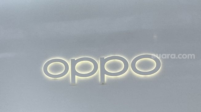 Logo Oppo. [Suara.com/Dicky Prastya] 