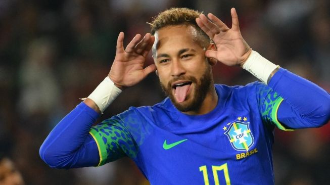 Penyerang Timnas Brasil, Neymar. [Anne-Christine POUJOULAT / AFP]