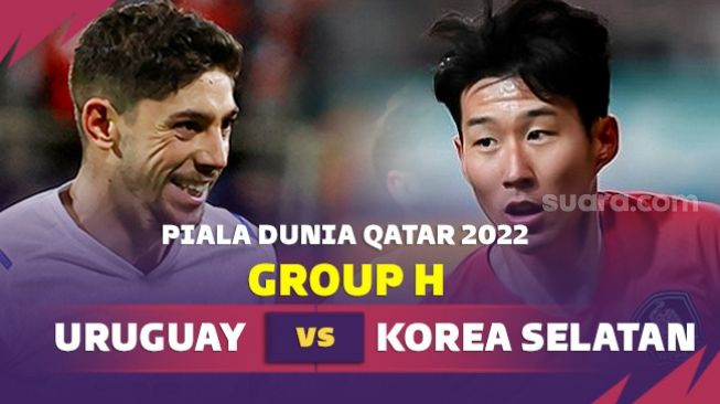 Link Live Streaming Piala Dunia 2022 Uruguay vs Korea Selatan