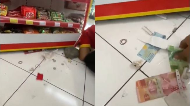 Bersihkan Kolong Minimarket, Pegawai Ini Temukan Harta Karun