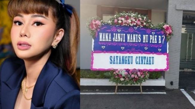 Nekat, Denise Chariesta Bikin Karangan Bunga di Bali Tagih Janji Manis