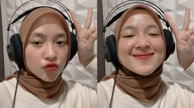 Pamer Ekspresi Kocak saat Selfie, Wajah Nissa Sabyan Tanpa Makeup Jadi Sorotan