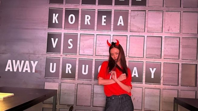 Artis Korea Dukung Timnas di Piala Dunia 2022 (instagram/@hyeri_0609)