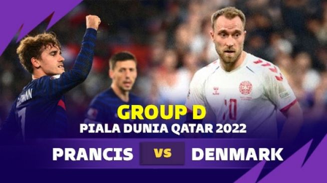 Akses Live Streaming Prancis vs Denmark Piala Dunia 2022 Pukul 23.00 WIB, Ini Link-nya