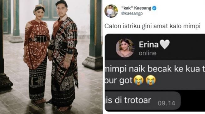 Erina Gudono Cerita Mimpi Uniknya, Kaesang: Calon Istriku Gini Amat