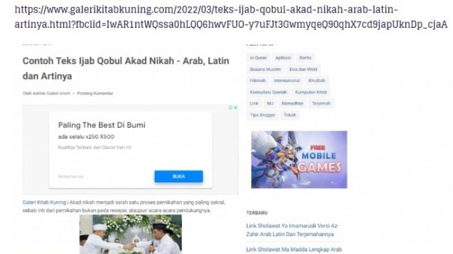 Cek fakta ijab kabul Ariel NOAH dan BCL. 