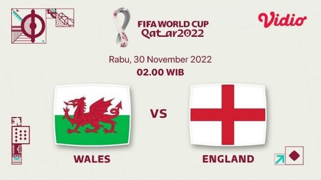 Bisa Nonton di HP, Ini Link Live Streaming Piala Dunia 2022 Wales vs Inggris Mulai Jam 02.00 WIB