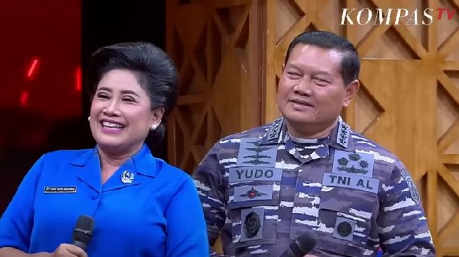 Laksamana Yudo Margono dan Veronica Yulis Prihayati (tangkapan layar kanal Youtube Kompas TV)
