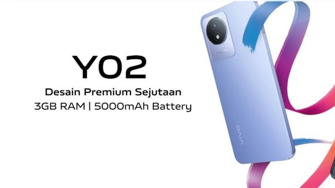 vivo Y02 Meluncur Seharga Rp 1 Jutaan, Layar 6,51 Inci dan Baterai 5.000 mAh