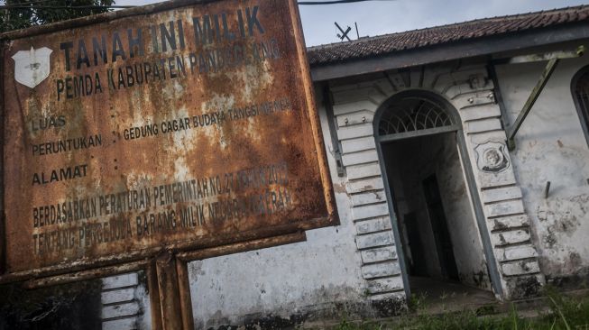 Kondisi situs cagar budaya penjara peninggalan Kolonial Belanda di Menes, Pandeglang, Banten, Rabu (30/11/2022).  ANTARA FOTO/Muhammad Bagus Khoirunas