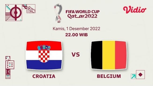 Nonton Kroasia vs Belgia di Vidio. (vidio.com)