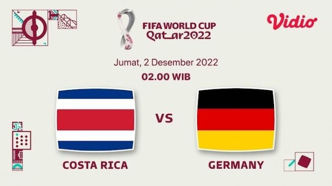 Nonton Kosta Rika vs Jerman di Vidio. (vidio.com)