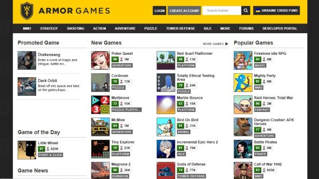 10 Rekomendasi Situs Game Online Gratis