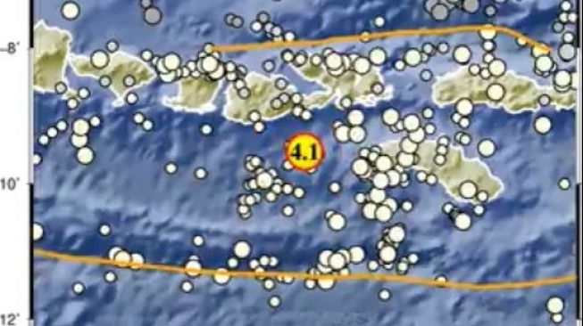 Gempa M 4,1 Guncang Sumba Barat Daya