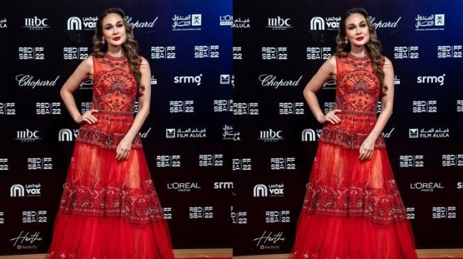 Potret Luna Maya di Red Sea Film Festival (instagram/@harthi7c)