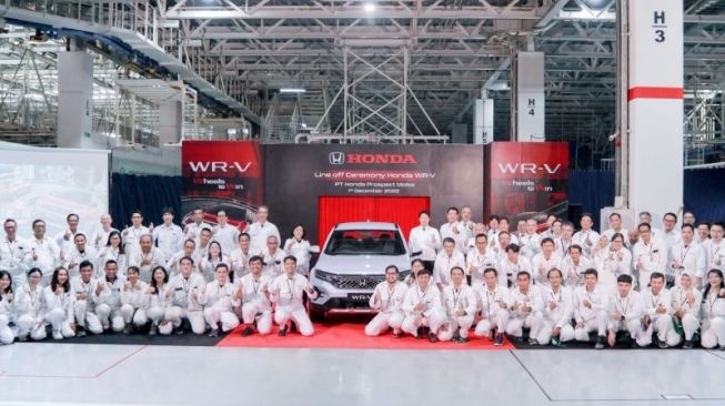 Produksi masal Honda WR-V (ANTARA/ho/HPM)