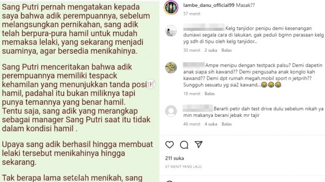 Pengakuan Papa Laurens soal Aisyahrani. [Instagram]