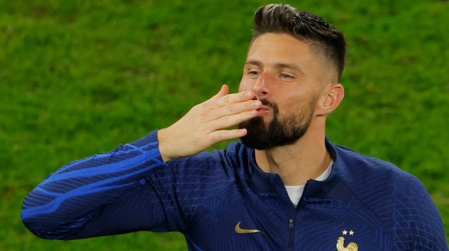 Olivier Giroud Jadi Pencetak Gol Tertua di Babak Knockout Piala Dunia Setelah Roger Milla