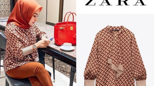 Outfit Syahrini Harganya yang Nggak Sampai Sejuta (Instagram/@fashionsyahrini2)