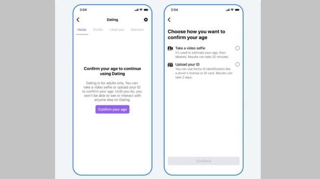 Fitur baru Facebook Dating, makin ketat soal batasan usia. [Fb.com]