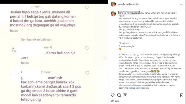 Usaha Syahrini diduga melakukan tindakan penipuan (Instagram)