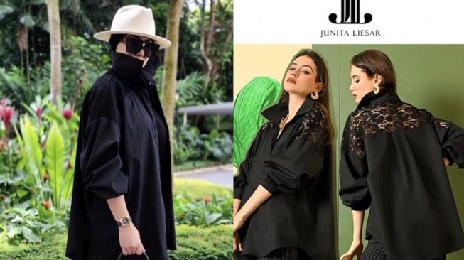 Outfit Syahrini Harganya yang Nggak Sampai Sejuta (Instagram/@fashionsyahrini2)