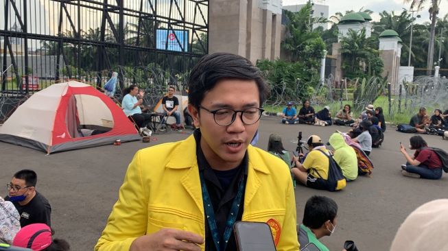 Ketua Badan Eksekutif Mahasiswa Universitas Indonesia (BEM UI) Bayu Satria Utomo. [Suara.com/Yaumal]