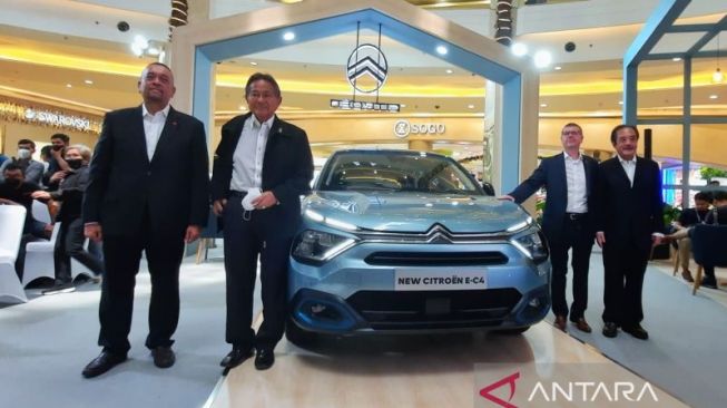 Peluncuran mobil listrik New Citroën ë-C4 (ANTARA/Chairul Rohman)