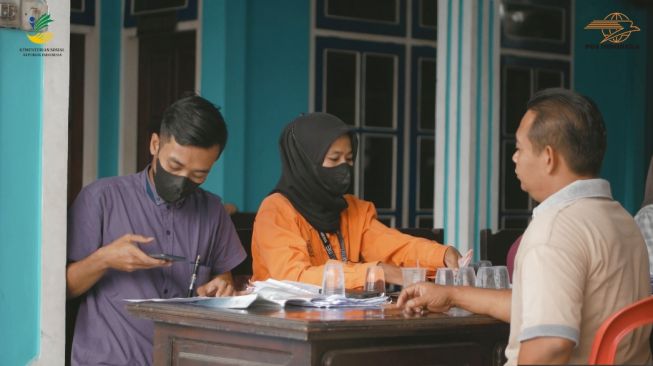 Selain BLT BBM, Kantor Pos Mojokerto Juga Salurkan Sembako ke Keluarga Penerima Manfaat