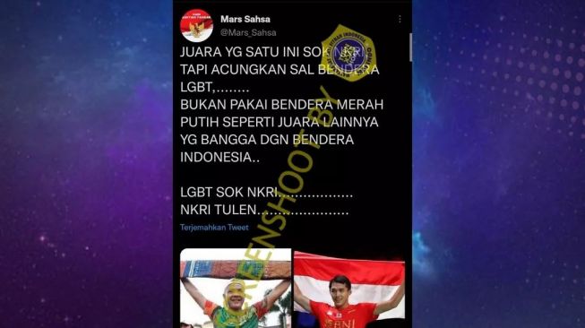 CEK FAKTA: Ganjar bentangkan bendera LGBT? [Instagram/turnbackhoaxid]