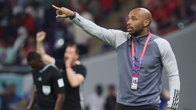 Asisten pelatih Timnas Belgia, Thierry Henry. [AFP]