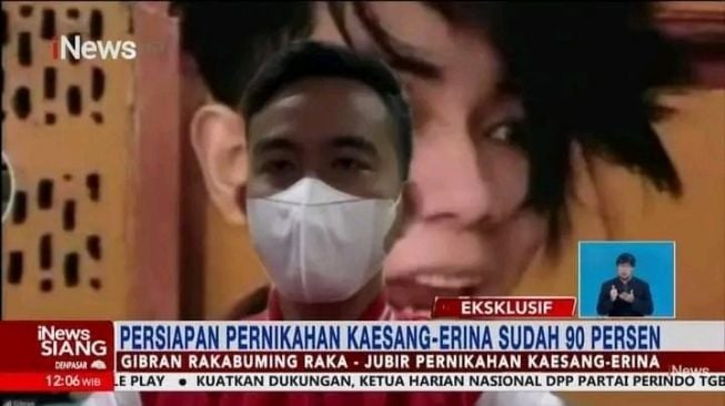 Jadikan Foto Dilan Cepmek Background, Gibran Bikin Kapok Stasiun TV?