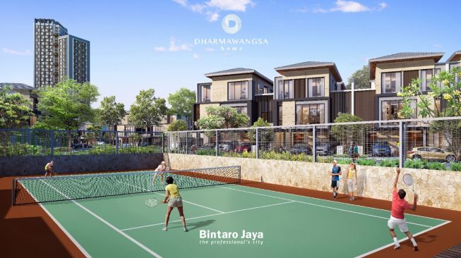 Tennis Court at Beranda Dharmawangsa Home. (Dok: Jaya Real Property)