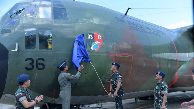 Pesawat C-130 Herkules Lengkapi Kekuatan Skadron Udara 33 Lanud Sultan Hasanuddin