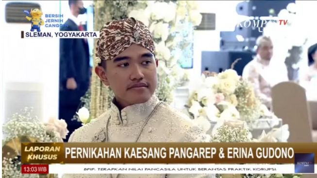 'Tarik Napas Terus', Kaesang Pangarep Tegang Sambut Erina Gudono di Akad Nikah