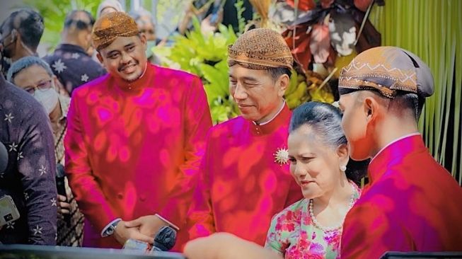Bobby Nasution at Kaesang's wedding.  (Instagram/bobbynst)