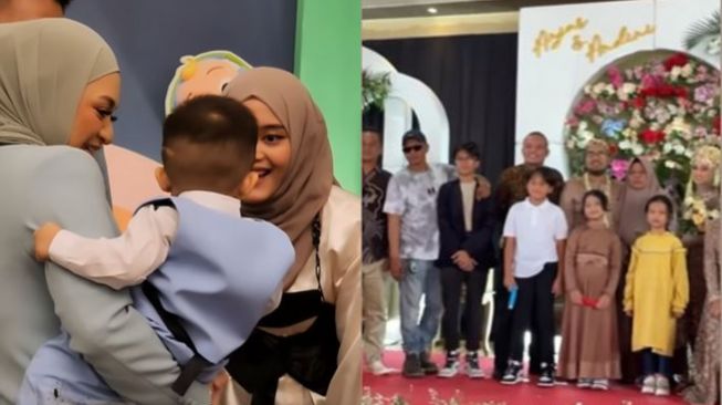 Kedatangan Sule di acara ulang tahun Adzam digantikan Putri Delina. (Instagram)