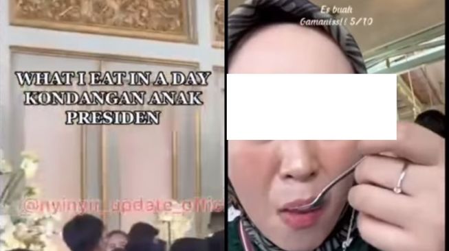 Tamu Kaesang kasih rate makanan kondangan (instagram.com/rumpi_gosip/)