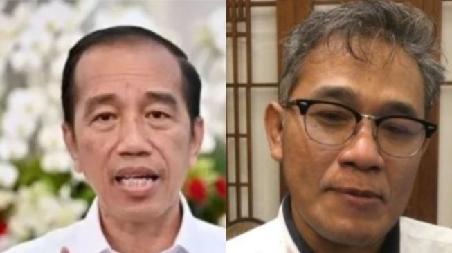 Jokowi dan Budiman Sudjatmiko (kolase)