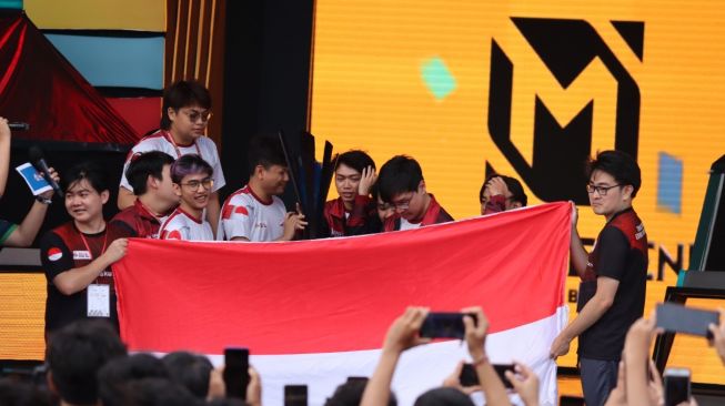 Timnas Indonesia di ajang IESF World Esports Championship 2022. [PBESI]
