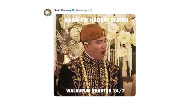 Meme Kaesang. (screenshot)