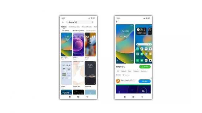 Tampilan tema MIUI Simple 16. (screenshot/Gearrice)