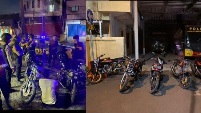 Bubarkan Balap Liar di Way Halim Bandar Lampung, Polisi Sita Enam Motor 