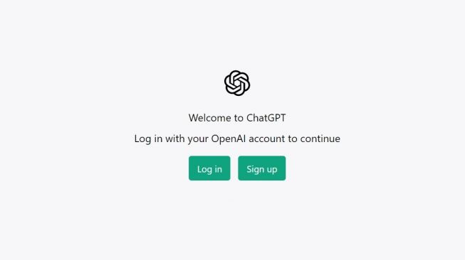 Tampilan awal situs ChatGPT. (screenshot)