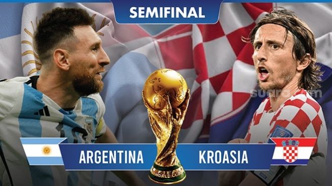 Ilustrasi. Prediksi pertandingan semifinal Piala Dunia 2022 antara Argentina vs Kroasia. [Suara.com]