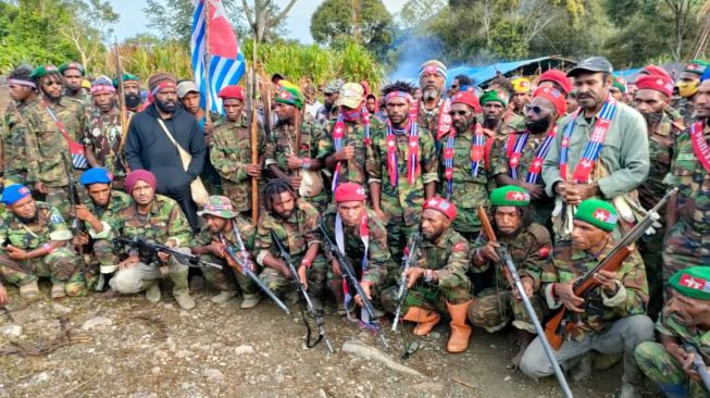 Tentara Pembebasan Nasional Papua Barat-Organisasi Papua Merdeka (TPNPB-OPM). (Sebby Sambom)