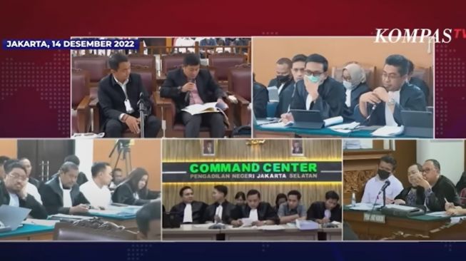 Sidang kasus pembunuhan Brigadir J agenda pembacaan hasil uji poligraf [Tangkapan layar Youtube KOMPAS TV]