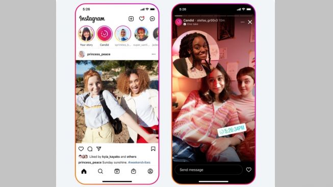 Fitur baru Instagram, Candid Stories. [Fb.com]